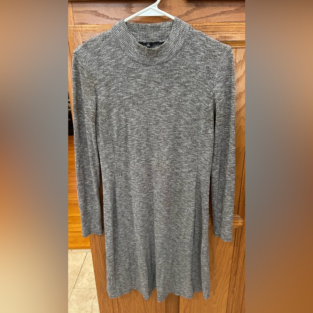 Madewell Charcoal Long Sleeve Dress